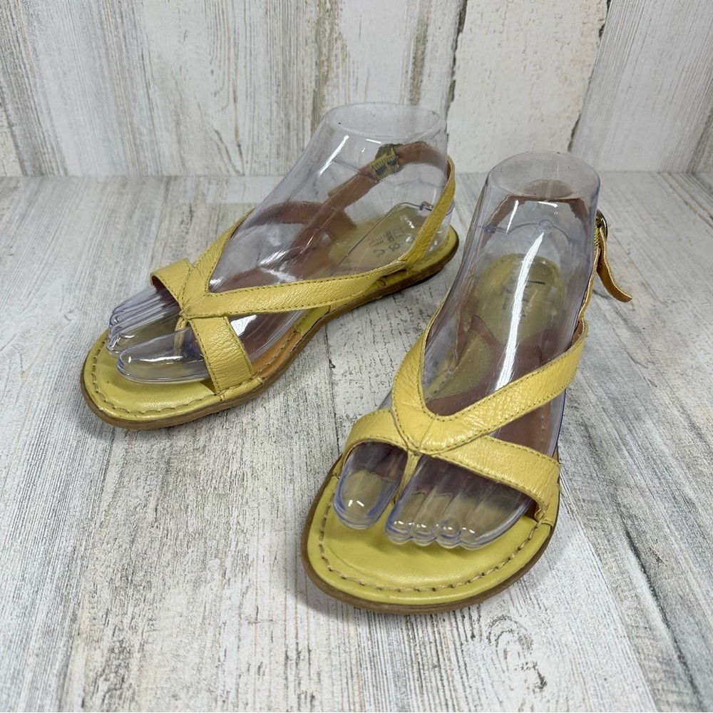 Yellow Strappy Sandals